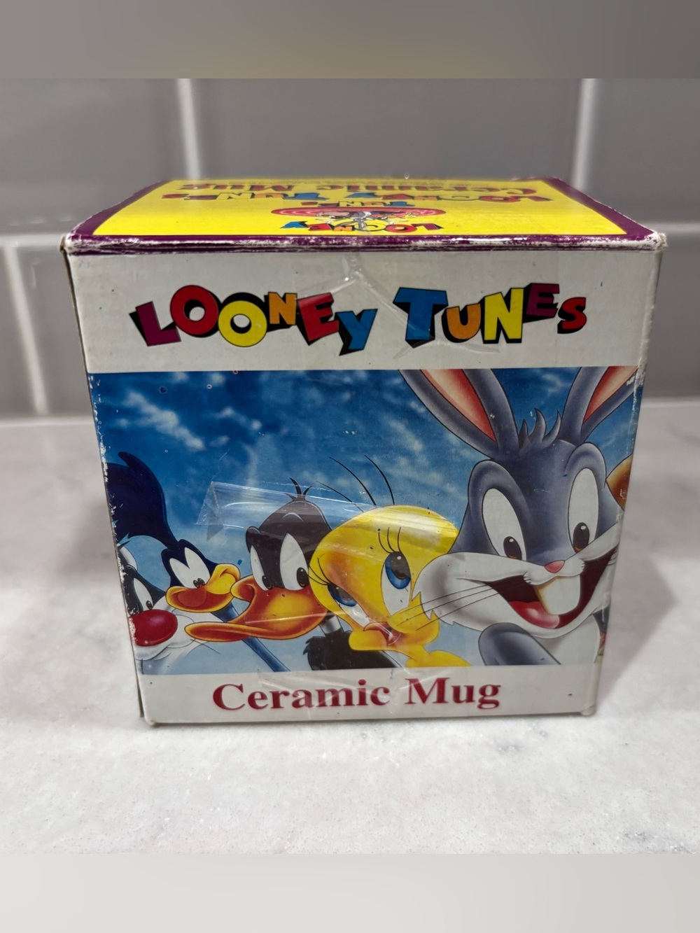 NIB NOS Looney Tunes character coffee tea mug 1996